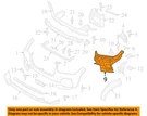 Bmw Oem 19-23 X5 Front Bumper Grille Components-mount Bracket 51117421819. Fixed Price $106.37.