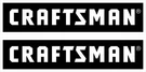 2 Black White Sears Craftsman Tool Box Vinyl Sticker Decals 6" 1.5" Each. Fixed Price $8.50.