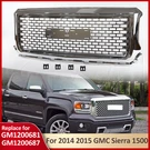 Front Bumper Upper Grille Chrome Fits Gmc Sierra 1500 2014 2015 Denali. Fixed Price $144.00.