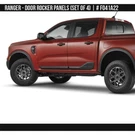 Fits 24-25 Ranger Crew Cab Air Design Door Rocker Panel Guards 4PC Black FO41A22. Fixed Price $343.77.