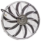 Chrome 16" Electric Cooling Fan Reversable Puller Pusher 12V 2600 Cfm Radiator. Fixed Price $199.95.