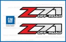 2001 - 2006 Chevy Silverado Z71 Off Road Decals Stickers 1500 Chevrolet. Fixed Price $23.96.