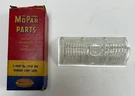 New Old Stock Right Park Lens For 1946-48 Plymouth Models Mopar #1148861. Fixed Price $55.00.