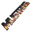 Mustang Hologram Sign Wall Art 24"X5.5" Car Flames Man Cave Hardboard. Fixed Price $45.00.