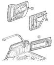 Genuine Mopar Front Door Wiring Left 68244617AA. Fixed Price $177.00.