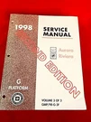 1998 Aurora Riviera Service Manual GMP/98-G-3F Volume 2ND Ed Platform. Fixed Price $14.99.