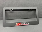 1X Z71 3D Emblem Matte Black Stainless License Plate Frame Rust Free. Fixed Price $22.99.