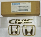 Genuine Honda Accessory 1996-2000 Civic Gold Emblem Kit EK9 EK4 Sir Ej. Fixed Price $190.00.