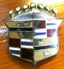 ++ 1979 Cadillac Hood Crest Emblem - Enamel Post, Position Pin 1494979. Fixed Price $20.00.