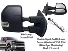 Fits 2017-2022 Ford F-250 F-350 Right Front Door Side Rear View Mirror Bsm. Fixed Price $196.61.