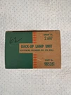 Nos 1962 Chevrolet Belair Biscayne Accessory Back Up Lamp Unit 985261 Genuine Gm. Fixed Price $45.00.