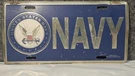 U.s. Navy W/ Insignia Vanity License Plate- Used. Fixed Price $8.62.
