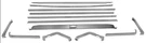 1967-70 Mustang Fastback Fold Down Seat Molding 13-PIECES New. Fixed Price $295.25.
