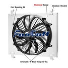 Aluminum Radiator Shroud+fan Kit Fit 1932 Ford Hi Boy Street Rat Rod Chevy Motor. Fixed Price $84.95.