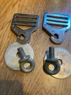 Ford Seat Belt Brackets Oem Mercur Y 1957-59 Fomoco. Fixed Price $90.00.