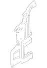 Genuine Audi Air Baffle 4K0-121-284-BK. Fixed Price $43.51.