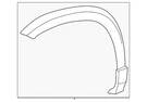 Genuine Volkswagen Wheel Opening Molding 2GJ-854-820-9B9. Fixed Price $105.40.