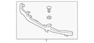 Genuine Lexus Bumper Cover Reinforcement 52620-24020. Fixed Price $151.27.