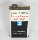 Vintage Pint Can Gm Car Chrome Cleaner And Polish 1050173. Fixed Price $16.99.
