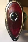 Ford Taillight Turn Lamp Assembly Tear Drop With Blue Dot Lens 1938-1939. Fixed Price $65.00.