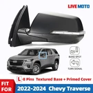 Side Mirror For 2022-2024 Chevy Traverse W/turn Signal & Blind Spot Left 8 Pins. Fixed Price $179.99.