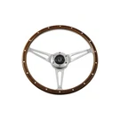 Flashpower 14'' Classic Wood Steering Wheel Riveted With Horn Button Restorat.... Fixed Price $216.21.