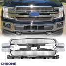Front Bumper Grille Upper Chrome 2018-2020 Ford F-150 F150 Platinum. Fixed Price $203.30.