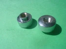 2518(0988)Z20 Jaguar 4.2 S.1 Xke Knurled Radio Panel Nuts. Fixed Price $28.88.