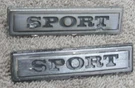 Pair Amc American Motors Car Chrome Metal Badges Logo Sport Emblem Eagle Set 2. Fixed Price $14.99.