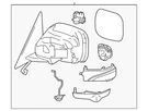 Genuine Nissan Door Mirror Assembly Right-hand 96301-6JL1A. Fixed Price $1352.20.