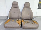 Pair Used Original Genuine Recaro Porsche 911 Grey Leather Bucket Seats #28. Fixed Price $450.00.