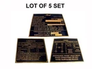 Jeep Gpw Ford Mid Production Brass Data Plate Set G503 Wwii WW2. Fixed Price $124.02.
