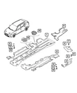 Genuine Mopar Access Cover Left 68627774AA. Fixed Price $21.21.