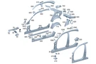 Genuine Mercedes-benz C-pillar Outer 206-637-51-00. Fixed Price $140.00.