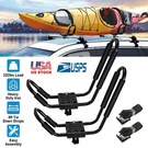 1 Pair J Bar Kayak Roof Rack Canoe Boat Surf Car Top Mounted +2 Tie Down Straps. Fixed Price $38.81.