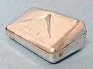Vintage 1950'S - 60'S Automotive Chevy Ashtray / Aluminum With Magnetic Bottom. Fixed Price $18.33.