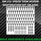 Gm Chevrolet #8 Interior Exterior Molding Bezel Grille Engine Bay Trim Screw Kit. Fixed Price $29.95.