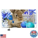 Lefolen Rabbit Car Front License Plate Watercolor Cute Easter Bunny Eggs Flow. Fixed Price $20.00.