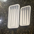 Original 1967 Ford Mustang Rh Upper & Lower Quarter Vent Scoop Inserts - Fomoco. Fixed Price $58.00.