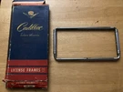 Vintage Nos 1950S Cadillac Factory Exclusive Accessories License Plate Frame. Fixed Price $179.95.