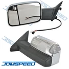 Pair Chrome Power Heated Towing Mirrors For 2009-15 Ram 1500 Pickup Signal Light. Fixed Price $144.96.
