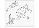 Genuine Nissan Apron Assembly 64101-EZ10A. Fixed Price $695.59.