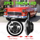 Pair 7" Inch Led Headlights W/ Halo Ring Angel Eyes For Chevy Bel 1955-1957. Fixed Price $77.69.