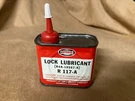 Vintage Ford Rotunda Door Lock Lubricant 4FL Oz Metal Oil W/cap B4A-19587-A. Fixed Price $49.99.