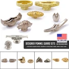 Knife Handle Pommel & Guard Matching Sets - 44 Different Designer Options. Fixed Price $78.58.