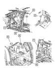 Genuine Mopar Quarter Panel Insulator 4860217. Fixed Price $39.52.