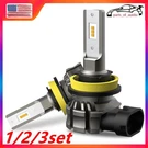 Auxito Lamp H11 H8 H9 Amber Yellow Led Fog Light Drl Bulb Bright 6000LM 1/2SET. Fixed Price $49.49.