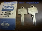 Mercury Key Blanks Nos 61 62 63 64 Comet Montclair Monterey Marauder Door Igniti. Fixed Price $24.99.