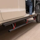 Aries Actiontrac 83.6" Powered Running Boards Side Steps Black Part# 3047923. Fixed Price $1999.95.