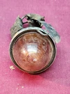 Vtg Glass Amber Yellow Beehive Clearance Lenses Kd Lights. Fixed Price $25.00.